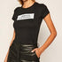Armani Exchange Tshirt For women - ארמני אקסצ'יינג בטישרט יוקרתית לנשים שחור